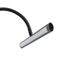 GLOBOSTAR® TROIS 60436 Μοντέρνο Φωτιστικό Τοίχου - Απλίκα Καθρέπτη Μπάνιου LED 12W 1400lm 120° AC 220-240V IP44 Φυσικό Λευκό 4500K - Lumileds SMD Chip & TÜV SÜD Driver - Μαύρο Ματ - Μ60 x Π24 x Υ18cm - 3 Χρόνια Εγγύηση
