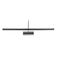 GLOBOSTAR® TROIS 60438 Μοντέρνο Φωτιστικό Τοίχου - Απλίκα Καθρέπτη Μπάνιου LED 12W 1400lm 120° AC 220-240V IP44 Φυσικό Λευκό 4500K - Lumileds SMD Chip & TÜV SÜD Driver - Νίκελ Χρώμιο - Μ60 x Π24 x Υ18cm - 3 Χρόνια Εγγύηση