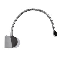 GLOBOSTAR® TROIS 60438 Μοντέρνο Φωτιστικό Τοίχου - Απλίκα Καθρέπτη Μπάνιου LED 12W 1400lm 120° AC 220-240V IP44 Φυσικό Λευκό 4500K - Lumileds SMD Chip & TÜV SÜD Driver - Νίκελ Χρώμιο - Μ60 x Π24 x Υ18cm - 3 Χρόνια Εγγύηση