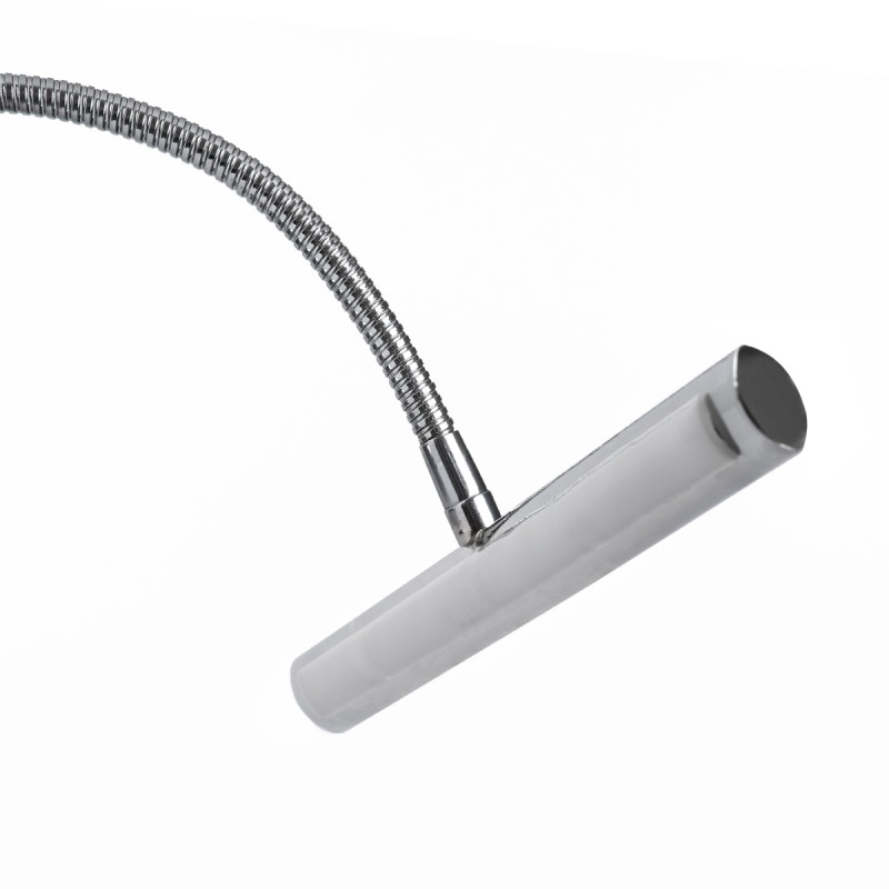GLOBOSTAR® TROIS 60438 Μοντέρνο Φωτιστικό Τοίχου - Απλίκα Καθρέπτη Μπάνιου LED 12W 1400lm 120° AC 220-240V IP44 Φυσικό Λευκό 4500K - Lumileds SMD Chip & TÜV SÜD Driver - Νίκελ Χρώμιο - Μ60 x Π24 x Υ18cm - 3 Χρόνια Εγγύηση