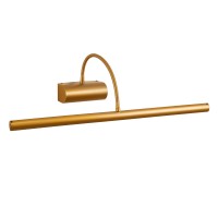 GLOBOSTAR® TROIS 60439 Μοντέρνο Φωτιστικό Τοίχου - Απλίκα Καθρέπτη Μπάνιου LED 12W 1400lm 120° AC 220-240V IP44 Φυσικό Λευκό 4500K - Lumileds SMD Chip & TÜV SÜD Driver - Χάλκινο - Μ60 x Π24 x Υ18cm - 3 Χρόνια Εγγύηση