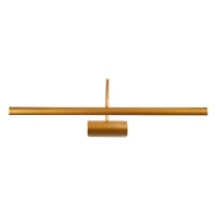 GLOBOSTAR® TROIS 60439 Μοντέρνο Φωτιστικό Τοίχου - Απλίκα Καθρέπτη Μπάνιου LED 12W 1400lm 120° AC 220-240V IP44 Φυσικό Λευκό 4500K - Lumileds SMD Chip & TÜV SÜD Driver - Χάλκινο - Μ60 x Π24 x Υ18cm - 3 Χρόνια Εγγύηση