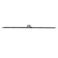 GLOBOSTAR® MEGAN 60449 Μοντέρνο Φωτιστικό Τοίχου - Απλίκα Καθρέπτη Μπάνιου LED 12W 1400lm 120° AC 220-240V IP44 Φυσικό Λευκό 4500K - Lumileds SMD Chip & TÜV SÜD Driver - Νίκελ Χρώμιο - Μ60 x Π12 x Υ4cm - 3 Χρόνια Εγγύηση