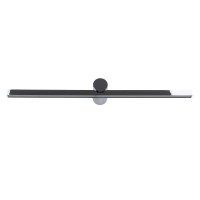 GLOBOSTAR® ROSA 60451 Μοντέρνο Φωτιστικό Τοίχου - Απλίκα Καθρέπτη Μπάνιου LED 12W 1400lm 120° AC 220-240V IP44 Φυσικό Λευκό 4500K - Lumileds SMD Chip & TÜV SÜD Driver - Νίκελ Χρώμιο - Μ60 x Π15 x Υ7cm - 3 Χρόνια Εγγύηση