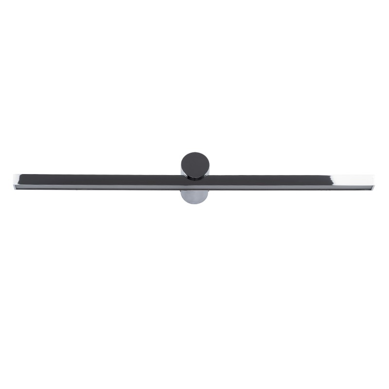 GLOBOSTAR® ROSA 60451 Μοντέρνο Φωτιστικό Τοίχου - Απλίκα Καθρέπτη Μπάνιου LED 12W 1400lm 120° AC 220-240V IP44 Φυσικό Λευκό 4500K - Lumileds SMD Chip & TÜV SÜD Driver - Νίκελ Χρώμιο - Μ60 x Π15 x Υ7cm - 3 Χρόνια Εγγύηση