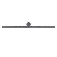 GLOBOSTAR® ROSA 60451 Μοντέρνο Φωτιστικό Τοίχου - Απλίκα Καθρέπτη Μπάνιου LED 12W 1400lm 120° AC 220-240V IP44 Φυσικό Λευκό 4500K - Lumileds SMD Chip & TÜV SÜD Driver - Νίκελ Χρώμιο - Μ60 x Π15 x Υ7cm - 3 Χρόνια Εγγύηση