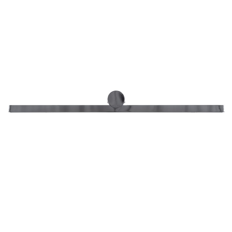 GLOBOSTAR® ROSA 60451 Μοντέρνο Φωτιστικό Τοίχου - Απλίκα Καθρέπτη Μπάνιου LED 12W 1400lm 120° AC 220-240V IP44 Φυσικό Λευκό 4500K - Lumileds SMD Chip & TÜV SÜD Driver - Νίκελ Χρώμιο - Μ60 x Π15 x Υ7cm - 3 Χρόνια Εγγύηση