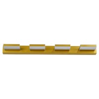 GLOBOSTAR® KARLA 60457 Μοντέρνο Φωτιστικό Τοίχου - Απλίκα Καθρέπτη Μπάνιου LED 14W 1600lm 180° AC 220-240V IP44 Φυσικό Λευκό 4500K - Lumileds SMD Chip & TÜV SÜD Driver - Χρυσό - Μ60 x Π9 x Υ5cm - 3 Χρόνια Εγγύηση