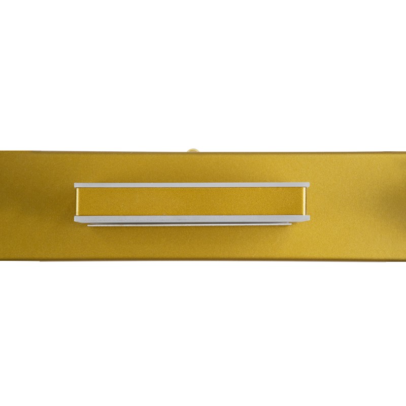 GLOBOSTAR® KARLA 60457 Μοντέρνο Φωτιστικό Τοίχου - Απλίκα Καθρέπτη Μπάνιου LED 14W 1600lm 180° AC 220-240V IP44 Φυσικό Λευκό 4500K - Lumileds SMD Chip & TÜV SÜD Driver - Χρυσό - Μ60 x Π9 x Υ5cm - 3 Χρόνια Εγγύηση