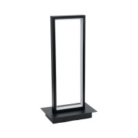 GLOBOSTAR® CORNELIE 60460 Μοντέρνο Επιτραπέζιο Φωτιστικό LED CCT 18W 1980lm 200° AC 220-240V IP20 Ρυθμιζόμενο Λευκό CCT με On/Off 2700K/4500K/6000K - Lumileds SMD Chip - Mαύρο - Μ18 x Π10 x Υ36cm - 3 Χρόνια Εγγύηση