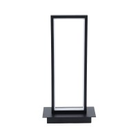 GLOBOSTAR® CORNELIE 60460 Μοντέρνο Επιτραπέζιο Φωτιστικό LED CCT 18W 1980lm 200° AC 220-240V IP20 Ρυθμιζόμενο Λευκό CCT με On/Off 2700K/4500K/6000K - Lumileds SMD Chip - Mαύρο - Μ18 x Π10 x Υ36cm - 3 Χρόνια Εγγύηση