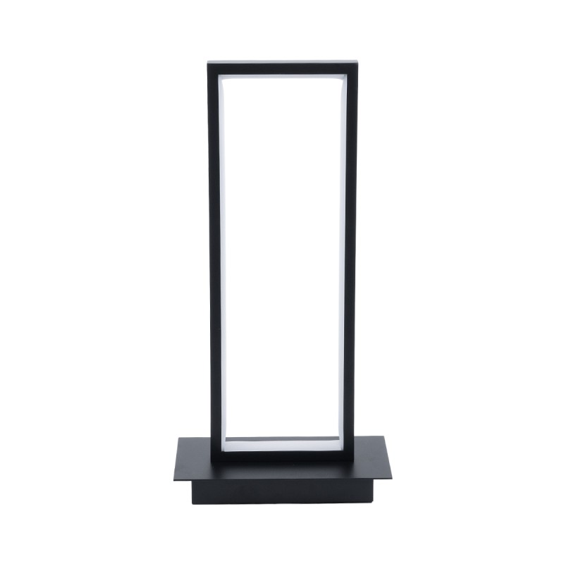 GLOBOSTAR® CORNELIE 60460 Μοντέρνο Επιτραπέζιο Φωτιστικό LED CCT 18W 1980lm 200° AC 220-240V IP20 Ρυθμιζόμενο Λευκό CCT με On/Off 2700K/4500K/6000K - Lumileds SMD Chip - Mαύρο - Μ18 x Π10 x Υ36cm - 3 Χρόνια Εγγύηση