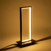 GLOBOSTAR® CORNELIE 60460 Μοντέρνο Επιτραπέζιο Φωτιστικό LED CCT 18W 1980lm 200° AC 220-240V IP20 Ρυθμιζόμενο Λευκό CCT με On/Off 2700K/4500K/6000K - Lumileds SMD Chip - Mαύρο - Μ18 x Π10 x Υ36cm - 3 Χρόνια Εγγύηση