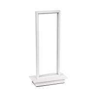 GLOBOSTAR® CORNELIE 60461 Μοντέρνο Επιτραπέζιο Φωτιστικό LED CCT 18W 1980lm 200° AC 220-240V IP20 Ρυθμιζόμενο Λευκό CCT με On/Off 2700K/4500K/6000K - Lumileds SMD Chip - Λευκό - Μ18 x Π10 x Υ36cm - 3 Χρόνια Εγγύηση