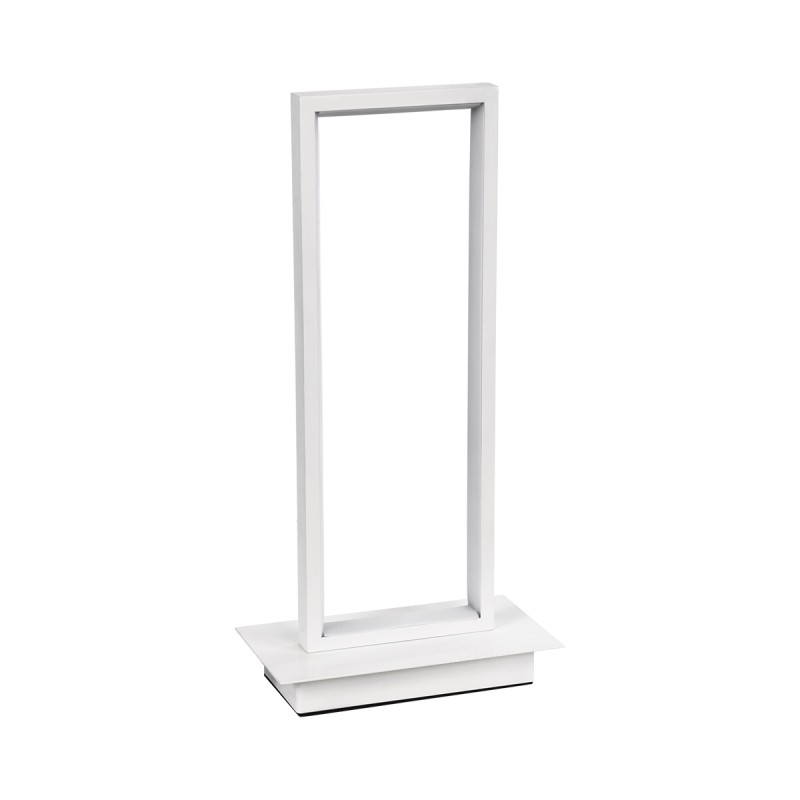 GLOBOSTAR® CORNELIE 60461 Μοντέρνο Επιτραπέζιο Φωτιστικό LED CCT 18W 1980lm 200° AC 220-240V IP20 Ρυθμιζόμενο Λευκό CCT με On/Off 2700K/4500K/6000K - Lumileds SMD Chip - Λευκό - Μ18 x Π10 x Υ36cm - 3 Χρόνια Εγγύηση