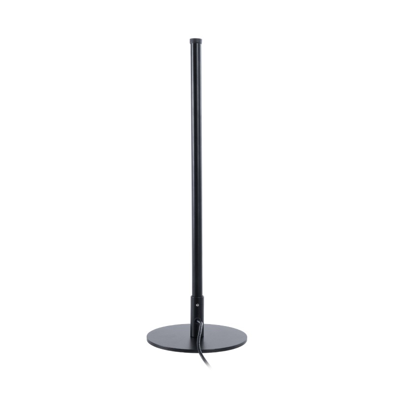 GLOBOSTAR® DALUMA 60467 Μοντέρνο Επιτραπέζιο Φωτιστικό LED 8W 880lm 200° AC 220-240V IP20 Ρυθμιζόμενο Λευκό CCT με On/Off 2700K/4500K/6000K - Lumileds SMD Chip - Μαύρο - Μ15 x Π15 x Υ46cm - 3 Χρόνια Εγγύηση
