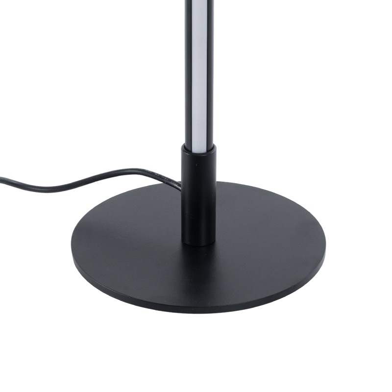 GLOBOSTAR® DALUMA 60467 Μοντέρνο Επιτραπέζιο Φωτιστικό LED 8W 880lm 200° AC 220-240V IP20 Ρυθμιζόμενο Λευκό CCT με On/Off 2700K/4500K/6000K - Lumileds SMD Chip - Μαύρο - Μ15 x Π15 x Υ46cm - 3 Χρόνια Εγγύηση