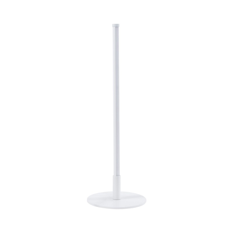 GLOBOSTAR® DALUMA 60468 Μοντέρνο Επιτραπέζιο Φωτιστικό LED 8W 880lm 200° AC 220-240V IP20 Ρυθμιζόμενο Λευκό CCT με On/Off 2700K/4500K/6000K - Lumileds SMD Chip - Λευκό - Μ15 x Π15 x Υ46cm - 3 Χρόνια Εγγύηση