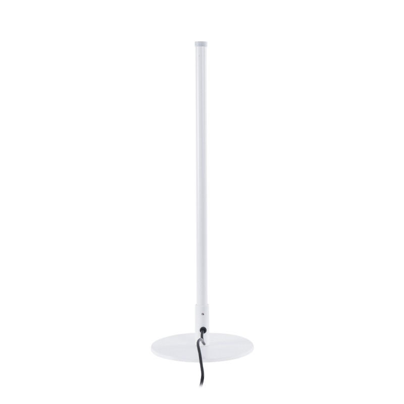 GLOBOSTAR® DALUMA 60468 Μοντέρνο Επιτραπέζιο Φωτιστικό LED 8W 880lm 200° AC 220-240V IP20 Ρυθμιζόμενο Λευκό CCT με On/Off 2700K/4500K/6000K - Lumileds SMD Chip - Λευκό - Μ15 x Π15 x Υ46cm - 3 Χρόνια Εγγύηση