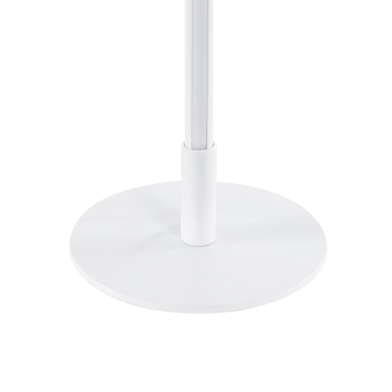 GLOBOSTAR® DALUMA 60468 Μοντέρνο Επιτραπέζιο Φωτιστικό LED 8W 880lm 200° AC 220-240V IP20 Ρυθμιζόμενο Λευκό CCT με On/Off 2700K/4500K/6000K - Lumileds SMD Chip - Λευκό - Μ15 x Π15 x Υ46cm - 3 Χρόνια Εγγύηση