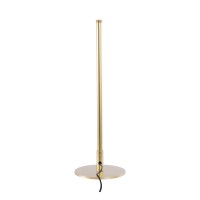 GLOBOSTAR® DALUMA 60469 Μοντέρνο Επιτραπέζιο Φωτιστικό LED 8W 880lm 200° AC 220-240V IP20 Ρυθμιζόμενο Λευκό CCT με On/Off 2700K/4500K/6000K - Lumileds SMD Chip - Χρυσό - Μ15 x Π15 x Υ46cm - 3 Χρόνια Εγγύηση