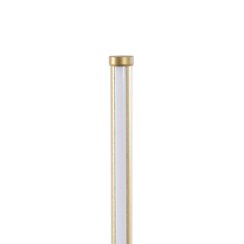 GLOBOSTAR® DALUMA 60469 Μοντέρνο Επιτραπέζιο Φωτιστικό LED 8W 880lm 200° AC 220-240V IP20 Ρυθμιζόμενο Λευκό CCT με On/Off 2700K/4500K/6000K - Lumileds SMD Chip - Χρυσό - Μ15 x Π15 x Υ46cm - 3 Χρόνια Εγγύηση