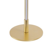 GLOBOSTAR® DALUMA 60469 Μοντέρνο Επιτραπέζιο Φωτιστικό LED 8W 880lm 200° AC 220-240V IP20 Ρυθμιζόμενο Λευκό CCT με On/Off 2700K/4500K/6000K - Lumileds SMD Chip - Χρυσό - Μ15 x Π15 x Υ46cm - 3 Χρόνια Εγγύηση