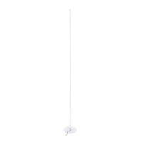 GLOBOSTAR® DALUMA 60471 Μοντέρνο Επιδαπέδιο Φωτιστικό LED 24W 2640lm 200° AC 220-240V IP20 Ρυθμιζόμενο Λευκό CCT με On/Off 2700K/4500K/6000K - Lumileds SMD Chip - Λευκό - Μ18 x Π18 x Υ160cm - 3 Χρόνια Εγγύηση
