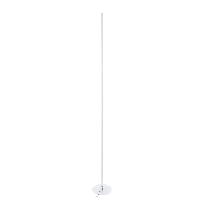 GLOBOSTAR® DALUMA 60471 Μοντέρνο Επιδαπέδιο Φωτιστικό LED 24W 2640lm 200° AC 220-240V IP20 Ρυθμιζόμενο Λευκό CCT με On/Off 2700K/4500K/6000K - Lumileds SMD Chip - Λευκό - Μ18 x Π18 x Υ160cm - 3 Χρόνια Εγγύηση