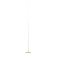 GLOBOSTAR® DALUMA 60472 Μοντέρνο Επιδαπέδιο Φωτιστικό LED 24W 2640lm 200° AC 220-240V IP20 Ρυθμιζόμενο Λευκό CCT με On/Off 2700K/4500K/6000K - Lumileds SMD Chip - Σατινέ Χρυσό Βούρτσας - Μ18 x Π18 x Υ160cm - 3 Χρόνια Εγγύηση