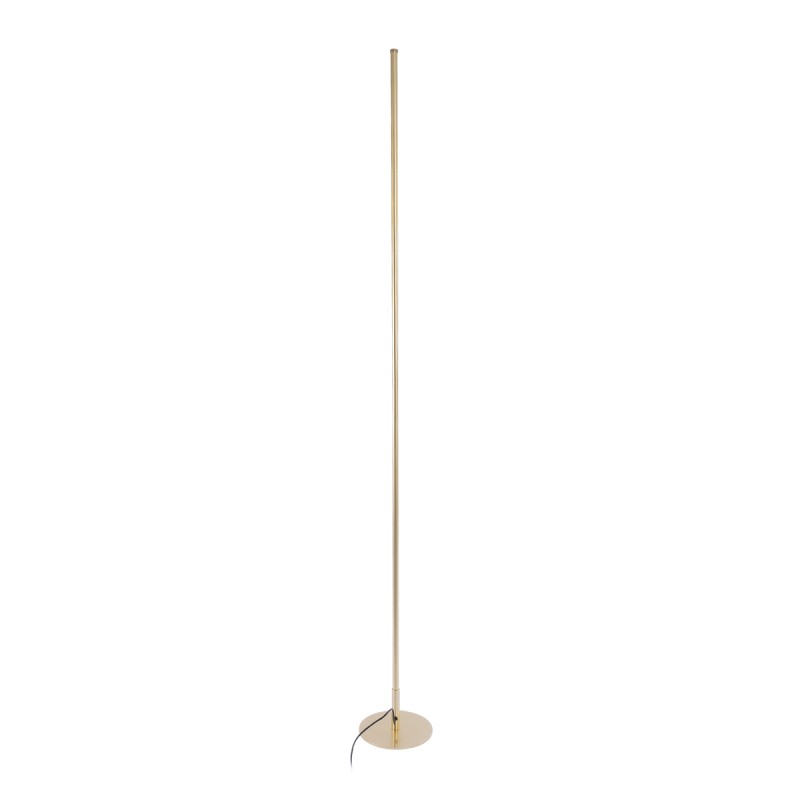 GLOBOSTAR® DALUMA 60472 Μοντέρνο Επιδαπέδιο Φωτιστικό LED 24W 2640lm 200° AC 220-240V IP20 Ρυθμιζόμενο Λευκό CCT με On/Off 2700K/4500K/6000K - Lumileds SMD Chip - Σατινέ Χρυσό Βούρτσας - Μ18 x Π18 x Υ160cm - 3 Χρόνια Εγγύηση