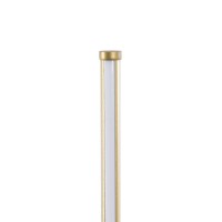 GLOBOSTAR® DALUMA 60472 Μοντέρνο Επιδαπέδιο Φωτιστικό LED 24W 2640lm 200° AC 220-240V IP20 Ρυθμιζόμενο Λευκό CCT με On/Off 2700K/4500K/6000K - Lumileds SMD Chip - Σατινέ Χρυσό Βούρτσας - Μ18 x Π18 x Υ160cm - 3 Χρόνια Εγγύηση