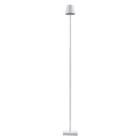 GLOBOSTAR® NEGA 60478 Μοντέρνο Επιδαπέδιο Φωτιστικό LED 2.2W 154lm 360° DC 5V με USB 2.0 με Επαναφορτιζόμενη Μπαταρία Li-ion 3.7V 4000mAh IP44 Θερμό Λευκό 2700K με Αφή Dimmable - Lumileds SMD Chip - Λευκό - Μ10 x Π10 x Υ135cm - 2 Χρόνια Εγγύηση