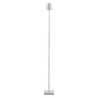 GLOBOSTAR® NEGA 60478 Μοντέρνο Επιδαπέδιο Φωτιστικό LED 2.2W 154lm 360° DC 5V με USB 2.0 με Επαναφορτιζόμενη Μπαταρία Li-ion 3.7V 4000mAh IP44 Θερμό Λευκό 2700K με Αφή Dimmable - Lumileds SMD Chip - Λευκό - Μ10 x Π10 x Υ135cm - 2 Χρόνια Εγγύηση