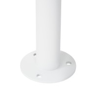 GloboStar® GARDENIA 60506 Φωτιστικό Κήπου - Κολωνάκι Αρχιτεκτονικού Φωτισμού Εξωτερικού Χώρου LED 7W 700lm 60° AC220-240V Αδιάβροχο IP65 - Σώμα Αλουμινίου & Tempered Glass - Μ12 x Π18 x Υ90cm - Θερμό Λευκό 2700K - Λευκό - Bridgelux Chip - 5 Years Warr