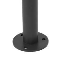GloboStar® GARDENIA 60507 Φωτιστικό Κήπου - Κολωνάκι Αρχιτεκτονικού Φωτισμού Εξωτερικού Χώρου LED 7W 700lm 60° AC220-240V Αδιάβροχο IP65 - Σώμα Αλουμινίου & Tempered Glass - Μ12 x Π18 x Υ90cm - Θερμό Λευκό 2700K - Γκρι Ανθρακί - Bridgelux Chip - 5 Yea