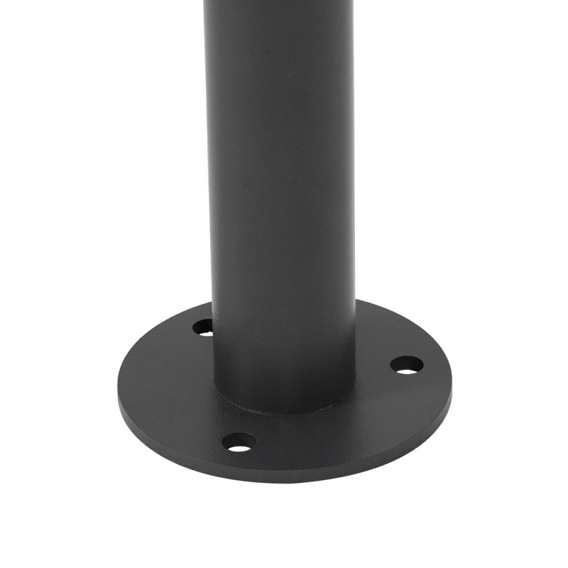 GloboStar® GARDENIA 60507 Φωτιστικό Κήπου - Κολωνάκι Αρχιτεκτονικού Φωτισμού Εξωτερικού Χώρου LED 7W 700lm 60° AC220-240V Αδιάβροχο IP65 - Σώμα Αλουμινίου & Tempered Glass - Μ12 x Π18 x Υ90cm - Θερμό Λευκό 2700K - Γκρι Ανθρακί - Bridgelux Chip - 5 Yea