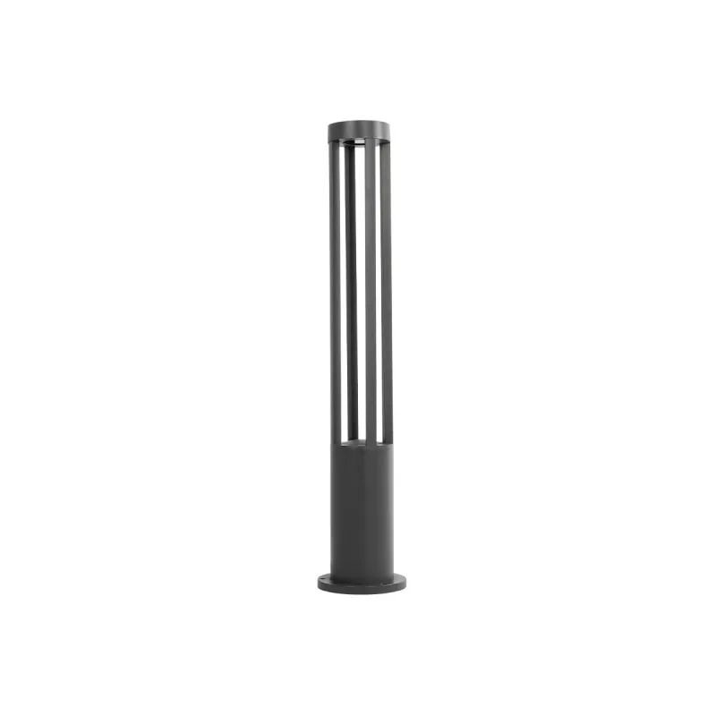 kelvo® GREMO KLV-101-0123 Φωτιστικό Κολωνάκι Κήπου LED 7W 875lm 45° AC 220-240V Αδιάβροχο IP65 Θερμό Λευκό 2700K - Bridgelux COB Chip & TÜV SÜD Driver - Γκρι Ανθρακί Ματ - Μ15.5 x Π15.5 x Υ80cm - 5 Χρόνια Εγγύηση