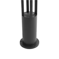 kelvo® GREMO KLV-101-0123 Φωτιστικό Κολωνάκι Κήπου LED 7W 875lm 45° AC 220-240V Αδιάβροχο IP65 Θερμό Λευκό 2700K - Bridgelux COB Chip & TÜV SÜD Driver - Γκρι Ανθρακί Ματ - Μ15.5 x Π15.5 x Υ80cm - 5 Χρόνια Εγγύηση