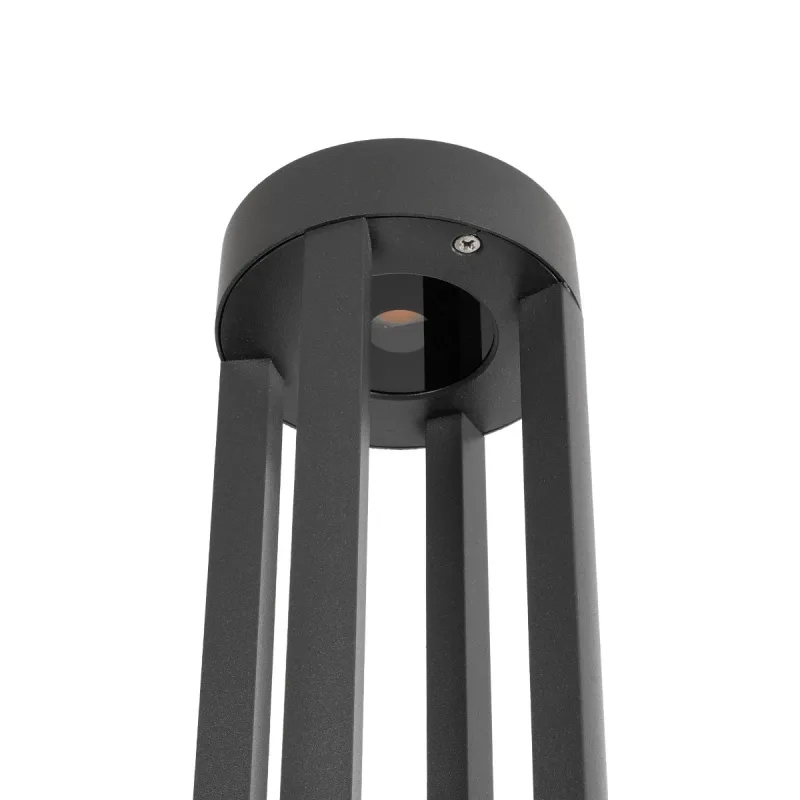 kelvo® GREMO KLV-101-0123 Φωτιστικό Κολωνάκι Κήπου LED 7W 875lm 45° AC 220-240V Αδιάβροχο IP65 Θερμό Λευκό 2700K - Bridgelux COB Chip & TÜV SÜD Driver - Γκρι Ανθρακί Ματ - Μ15.5 x Π15.5 x Υ80cm - 5 Χρόνια Εγγύηση