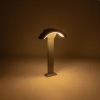 kelvo® GREMO KLV-101-0125 Φωτιστικό Κολωνάκι Κήπου LED 10W 1250lm 45° AC 220-240V Αδιάβροχο IP65 Θερμό Λευκό 2700K - Lumileds SMD Chip & TÜV SÜD Driver - Γκρι Ανθρακί Ματ - Μ29.5 x Π11.5 x Υ50cm - 5 Χρόνια Εγγύηση