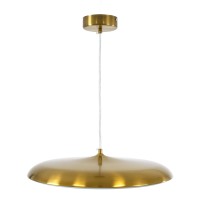GLOBOSTAR® BARON 60887 Μοντέρνο Κρεμαστό Φωτιστικό Οροφής LED 24W 2880lm 120° AC 220-240V IP20 Ρυθμιζόμενο Λευκό CCT με On/Off 2700K/4500K/6000K - Lumileds SMD Chip - Χρυσό - Μ40 x Π40 x Υ10cm - 3 Χρόνια Εγγύηση