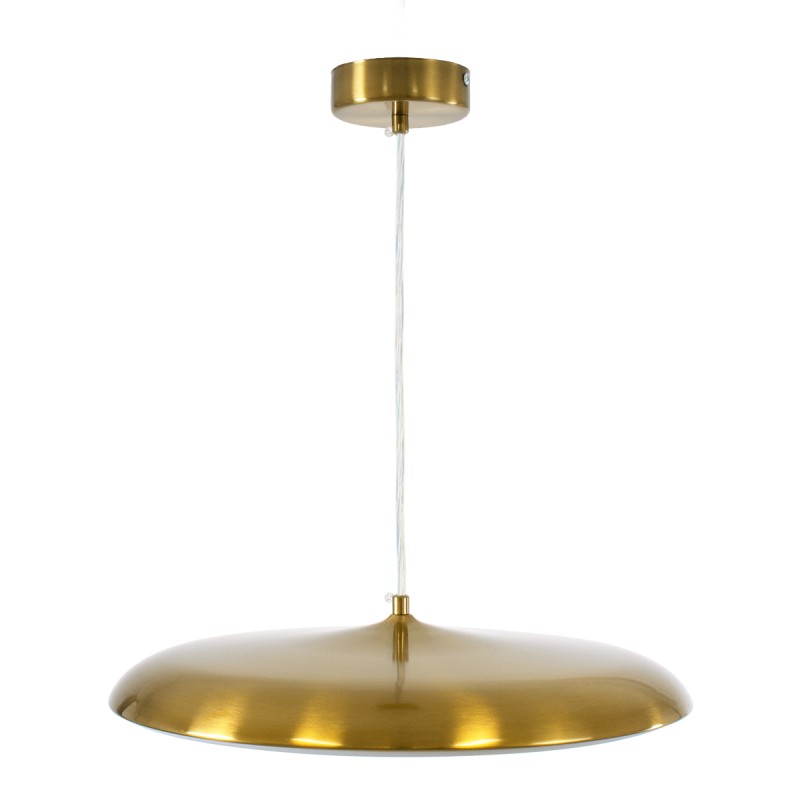 GLOBOSTAR® BARON 60887 Μοντέρνο Κρεμαστό Φωτιστικό Οροφής LED 24W 2880lm 120° AC 220-240V IP20 Ρυθμιζόμενο Λευκό CCT με On/Off 2700K/4500K/6000K - Lumileds SMD Chip - Χρυσό - Μ40 x Π40 x Υ10cm - 3 Χρόνια Εγγύηση