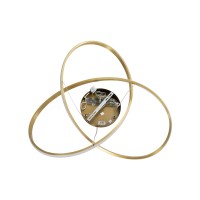 GLOBOSTAR® DEXTER 60916 Μοντέρνο Κρεμαστό Φωτιστικό Οροφής LED 90W 10080lm 300° AC 220-240V IP20 Ρυθμιζόμενο Λευκό CCT με Χειριστήριο από 2700K έως 6000K Dimmable - Lumileds SMD Chip - Σατινέ Χρυσό Βούρτσας - Μ73 x Π73 x Υ16cm - 3 Χρόνια Εγγύηση