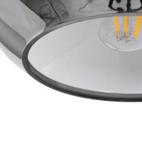 GLOBOSTAR® GLASSO 60928 Μοντέρνο Κρεμαστό Φωτιστικό Οροφής με Ντουί 1 x E27 AC 220-240V IP20 - Ασημί - Μ27 x Π27 x Υ52cm