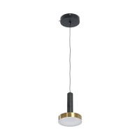 GLOBOSTAR® ZANE 60933 Μοντέρνο Κρεμαστό Φωτιστικό Οροφής LED 18W 2016lm 120° AC 220-240V IP20 Ρυθμιζόμενο Λευκό CCT με Χειριστήριο από 2700K έως 6000K Dimmable - Lumileds SMD Chip - Μαύρο Ματ & Χρυσό - Μ15 x Π15 x Υ20cm - 3 Χρόνια Εγγύηση