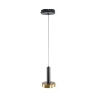 GLOBOSTAR® ZANE 60933 Μοντέρνο Κρεμαστό Φωτιστικό Οροφής LED 18W 2016lm 120° AC 220-240V IP20 Ρυθμιζόμενο Λευκό CCT με Χειριστήριο από 2700K έως 6000K Dimmable - Lumileds SMD Chip - Μαύρο Ματ & Χρυσό - Μ15 x Π15 x Υ20cm - 3 Χρόνια Εγγύηση