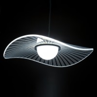 GLOBOSTAR® ACRYLICA 60974 Μοντέρνο Κρεμαστό Φωτιστικό Οροφής LED 20W 2240lm 360° AC 220-240V IP20 Ρυθμιζόμενο Λευκό CCT με On/Off 2700K/4500K/6000K - Lumileds SMD Chip - Διάφανο & Μαύρο Ματ - Μ40 x Π40 x Υ6.5cm - 3 Χρόνια Εγγύηση