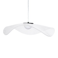 GLOBOSTAR® ACRYLICA 60975 Μοντέρνο Κρεμαστό Φωτιστικό Οροφής LED 20W 2240lm 360° AC 220-240V IP20 Ρυθμιζόμενο Λευκό CCT με On/Off 2700K/4500K/6000K - Lumileds SMD Chip - Διάφανο & Μαύρο Ματ - Μ60 x Π60 x Υ15cm - 3 Χρόνια Εγγύηση