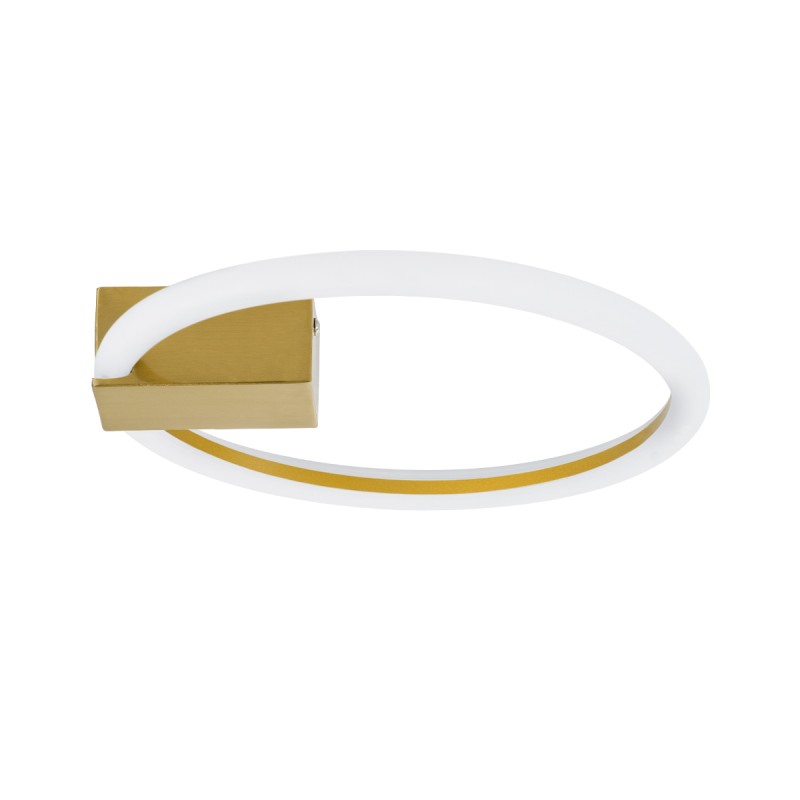 GLOBOSTAR® CINDERELLA 60978 Μοντέρνο Φωτιστικό Οροφής LED 16W 1792lm 360° AC 220-240V IP20 Ρυθμιζόμενο Λευκό CCT με On/Off 2700K/4500K/6000K - Lumileds SMD Chip - Χρυσό Βούρτσας - Μ28.5 x Π28.5 x Υ5cm - 3 Χρόνια Εγγύηση